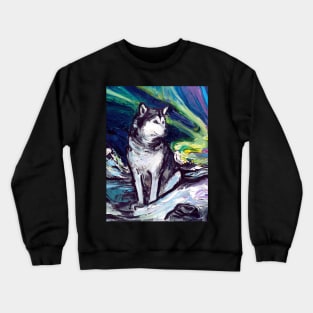 Malamute Night Crewneck Sweatshirt